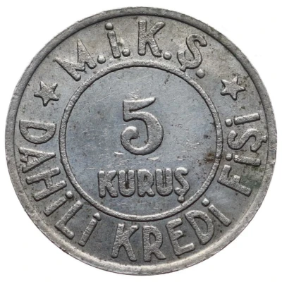 5 Kuruş - Bursa Merinos Fabrikası front