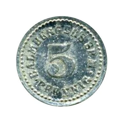 5 Pfennigs (Balmberger's Sp. M) ND front
