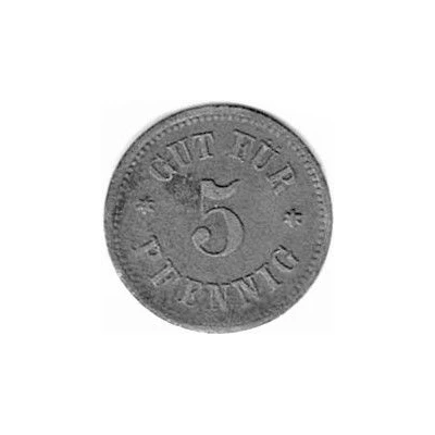 5 Pfennigs - Consumgenossenschaft Ostwald ND back