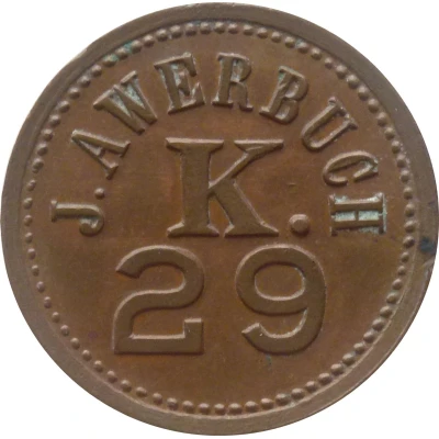 5 Pfennigs - Darmstadt (J. Awerbuch) ND front
