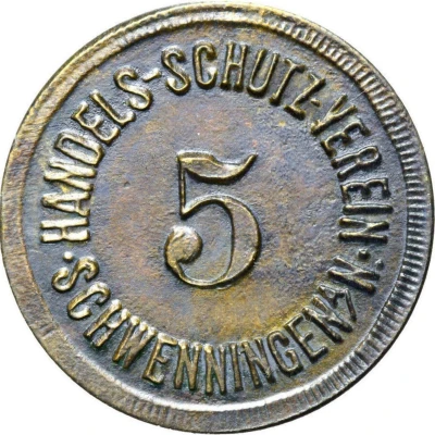 5 Pfennigs - Handels Schutz Verein (Schwenningen) ND back