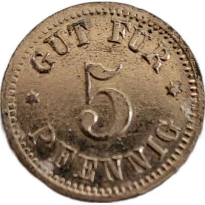 5 Pfennigs - Illkirch (Consum-Genossenschaft) ND back