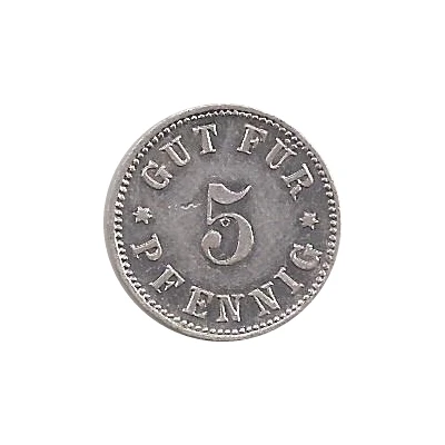 5 Pfennigs (Plauen - Strassenbahn) ND back
