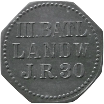 5 Pfennigs - Saarlouis (III Batl. Landw. J.R. 30) ND front