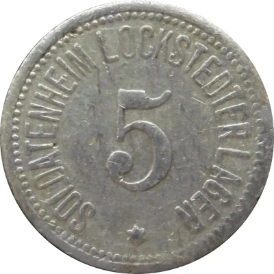 5 Pfennigs - Soldatenheim Lockstedter Lager (Lockstedt) ND front