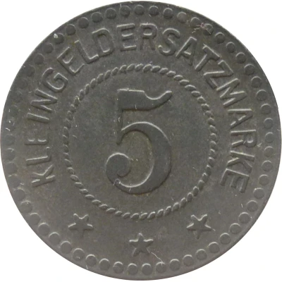 5 Pfennigs - Warthelager KGL. Kommandantur D. Tr. Ü. PL. back