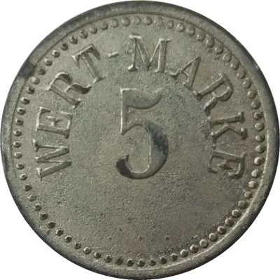 5 Pfennigs (Wert-Marke) ND front