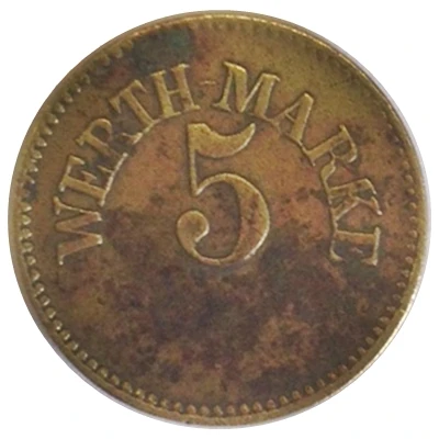 5 Pfennigs (Werth-Marke) ND front