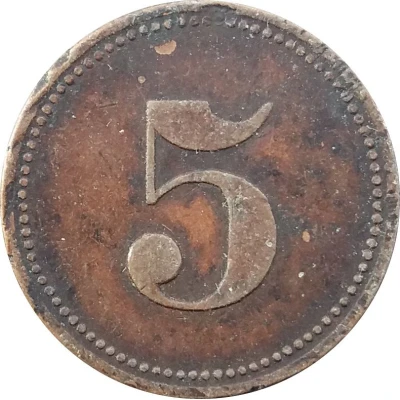 5 Pfennigs (Werth-Marke) ND front
