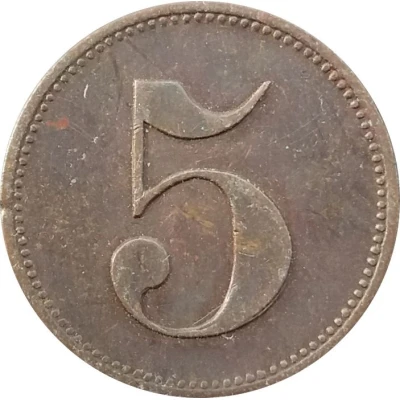 5 Pfennigs (Werth-Marke) ND front