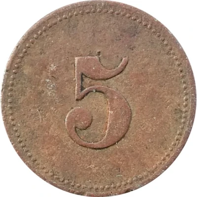 5 Pfennigs (Werth-Marke) ND front