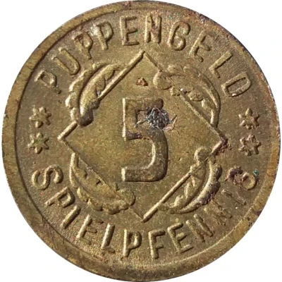5 Puppengeld Spielpfennig ND back