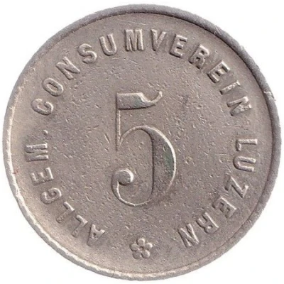 5 Rappen - Allgemeiner Consumverein (Luzern) ND front