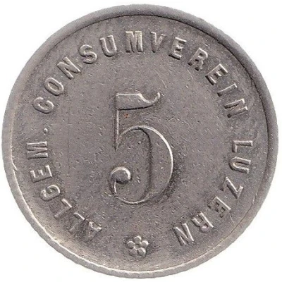 5 Rappen - Allgemeiner Consumverein (Luzern) ND back