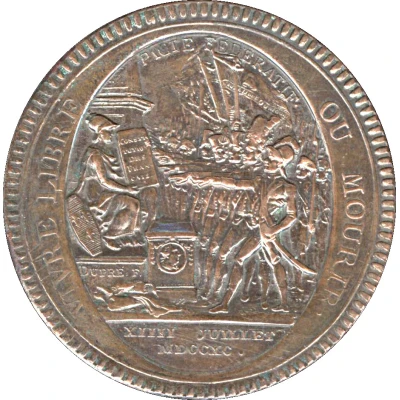 5 Sols Monneron; 1st type front
