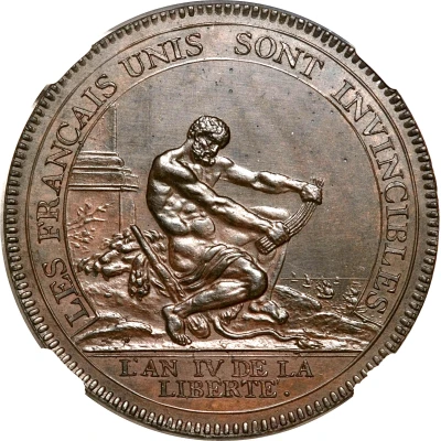 5 Sols Monneron; "Hercules" type front