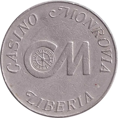 50 Cent Gaming Token - Casino Monrovia ND front