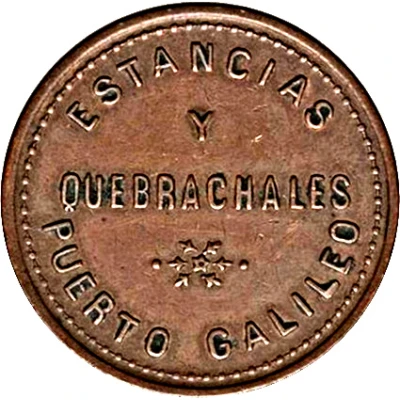 50 Centavos - Estancias y Quebrachales (Puerto Galileo) ND front