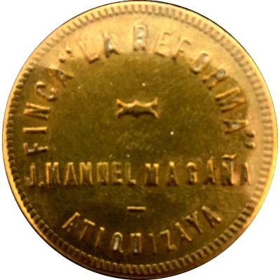 50 Centavos - Finca La Reforma Plantation Token ND front