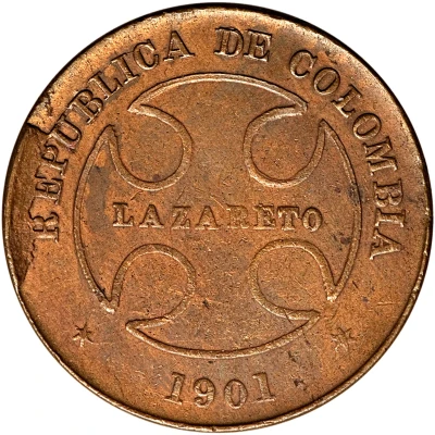 50 Centavos Leprosarium Coinage back