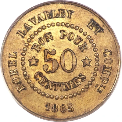 50 Centimes - Borel Lavalley back