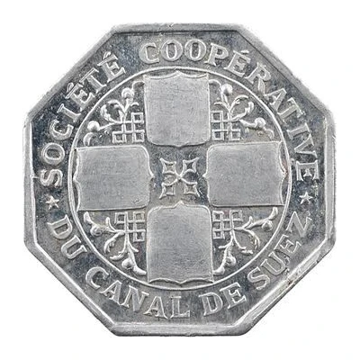 50 Centimes - Société Coopérative du Canal de Suez front