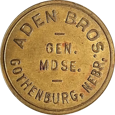 50 Cents - Aden Bros. General Merchandise (Gothenburg, Nebraska) ND front
