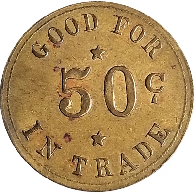 50 Cents - Aden Bros. General Merchandise (Gothenburg, Nebraska) ND back