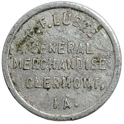 50 Cents - C. F. Lubke (Clermont, Iowa) ND front