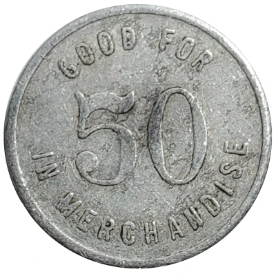 50 Cents - C. F. Lubke (Clermont, Iowa) ND back