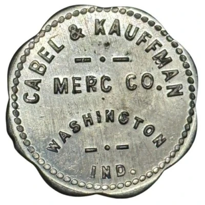 50 Cents - Cabel and Kauffman Merc Co. (Washington, Indiana) ND front
