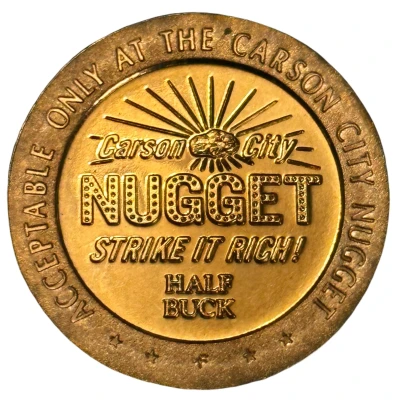 50 Cents - Carson City Nugget Carson City, Nevada back