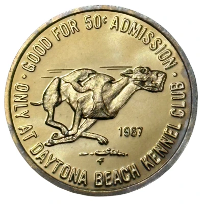50 Cents - Daytona Beach Kennel Club Daytona Beach, Florida back