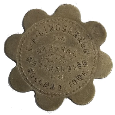 50 Cents - E. A. Lingelbach (Holland, Iowa) ND front