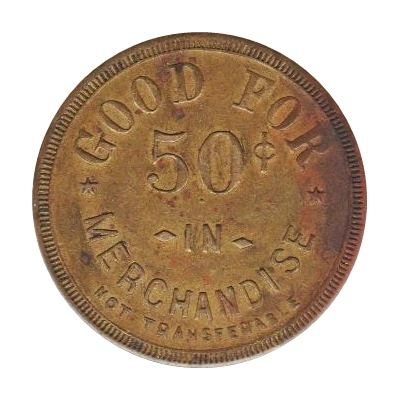 50 Cents - F.M. Bernadt (Odell, Nebraska) ND back