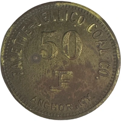 50 Cents - Fayette - Jellico Coal Company (Anchor, Kentucky) ND front