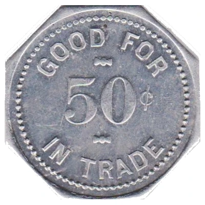 50 Cents - Geo. Dietsch (Doniphan, Nebraska) ND back