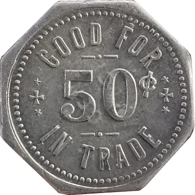 50 Cents - H.W. Holtgrewe (Daykin, Nebraska) ND back