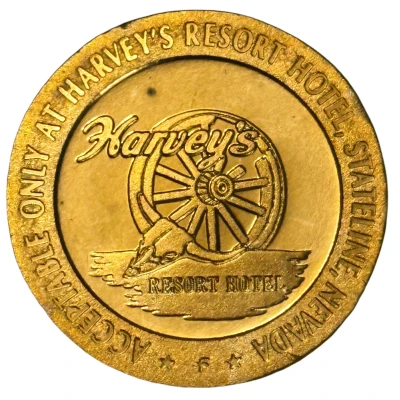 50 Cents - Harvey's Resort Hotel Stateline, Nevada back