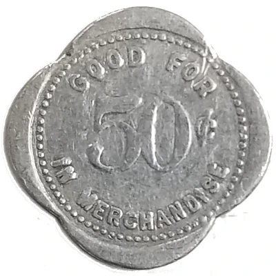 50 Cents - Herr Bros. and Co. (Wishek, North Dakota) ND back