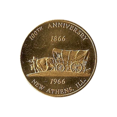 50 Cents - Illinois 100th anniversary New Athens front