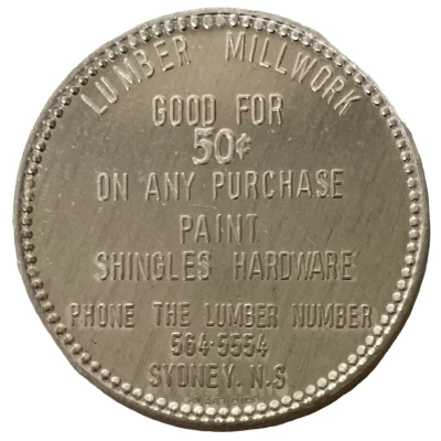 50 Cents - J. W. Stephens Sydney, Nova Scotia back