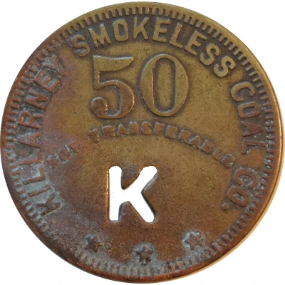 50 Cents - Killarney Smokeless Coal Co. (Killarney, West Virginia) ND front