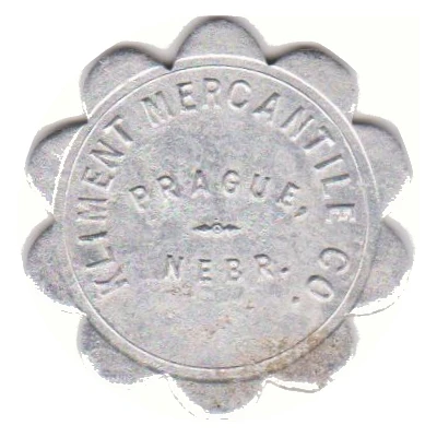 50 Cents - Kliment Mercantile Company (Prague, Nebraska) ND front