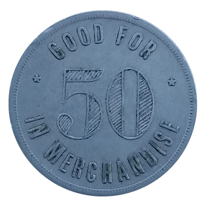 50 Cents - L. Banker and Co. (Russell, Kansas) ND back