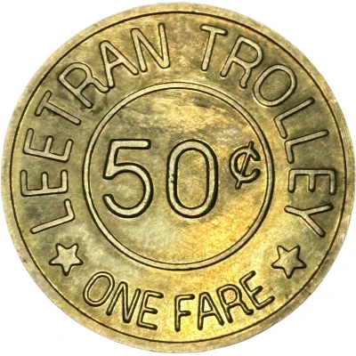 50 Cents - Leetran Trolley (Ft. Myers Beach, Florida) ND back