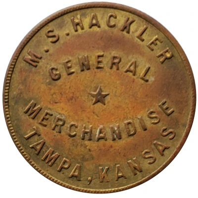 50 Cents - M. S. Hackler (Tampa, Kansas) ND front
