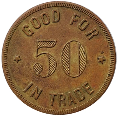 50 Cents - M. S. Hackler (Tampa, Kansas) ND back