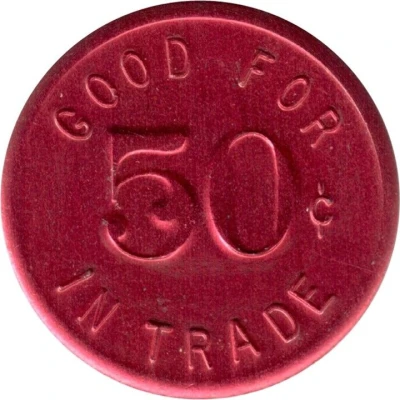 50 Cents - M&M Bar (Butte, Montana) ND back