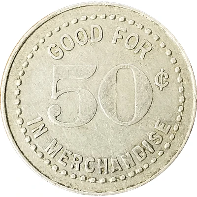 50 Cents - Meyer Mercantile Co. ND back